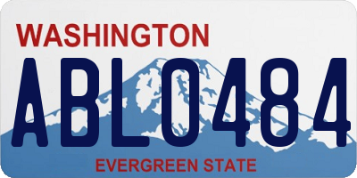 WA license plate ABL0484