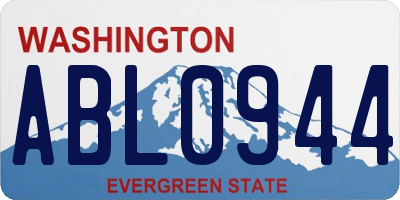 WA license plate ABL0944