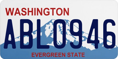 WA license plate ABL0946