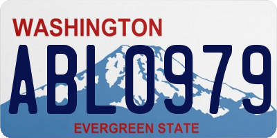WA license plate ABL0979