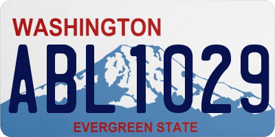 WA license plate ABL1029