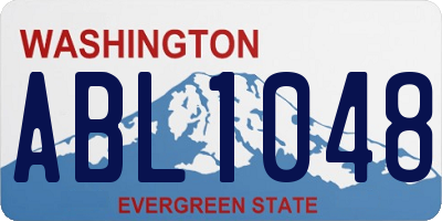 WA license plate ABL1048