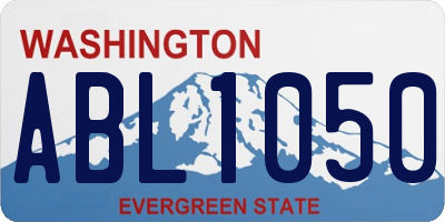 WA license plate ABL1050