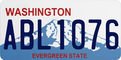 WA license plate ABL1076