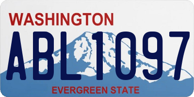 WA license plate ABL1097