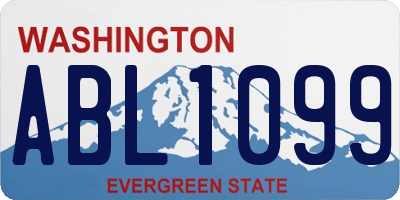 WA license plate ABL1099