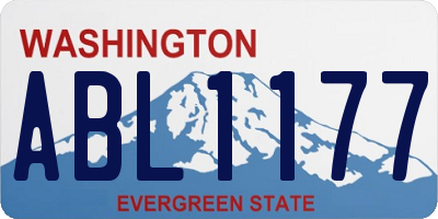WA license plate ABL1177