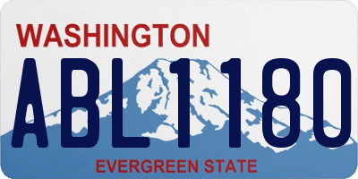 WA license plate ABL1180