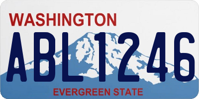 WA license plate ABL1246