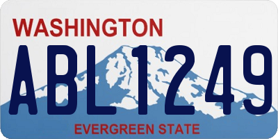 WA license plate ABL1249