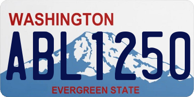 WA license plate ABL1250