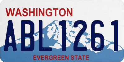 WA license plate ABL1261