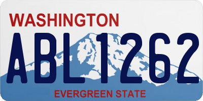 WA license plate ABL1262