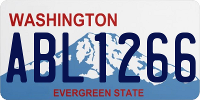 WA license plate ABL1266
