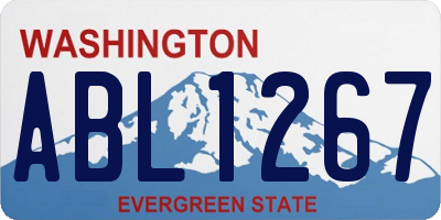 WA license plate ABL1267