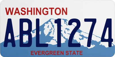 WA license plate ABL1274