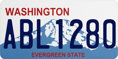 WA license plate ABL1280