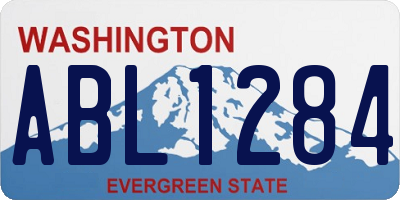 WA license plate ABL1284