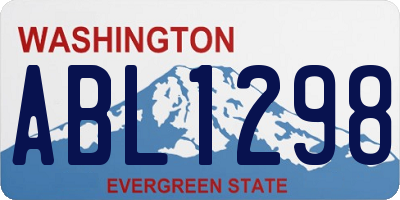 WA license plate ABL1298