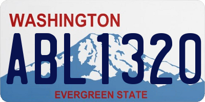 WA license plate ABL1320