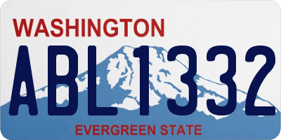 WA license plate ABL1332