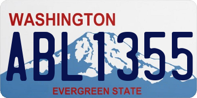 WA license plate ABL1355
