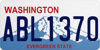 WA license plate ABL1370