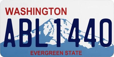 WA license plate ABL1440