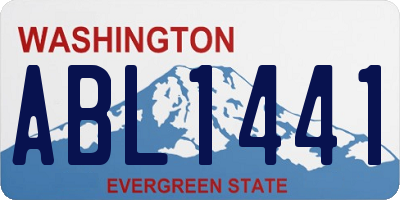 WA license plate ABL1441