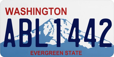 WA license plate ABL1442