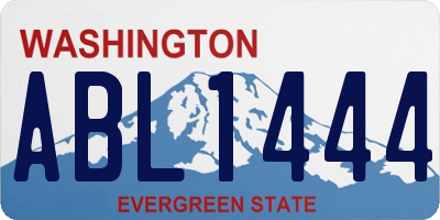 WA license plate ABL1444