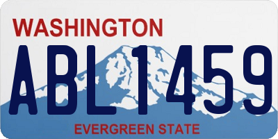 WA license plate ABL1459