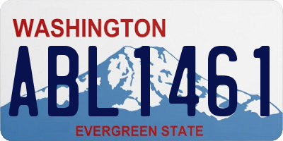WA license plate ABL1461