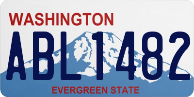 WA license plate ABL1482