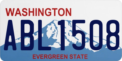 WA license plate ABL1508