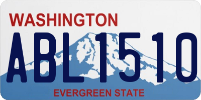 WA license plate ABL1510