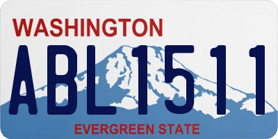 WA license plate ABL1511
