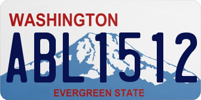 WA license plate ABL1512
