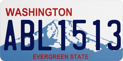 WA license plate ABL1513