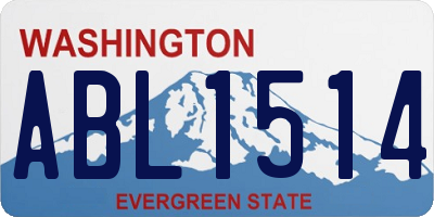 WA license plate ABL1514