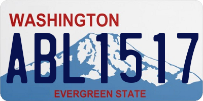 WA license plate ABL1517