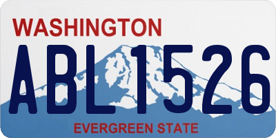 WA license plate ABL1526