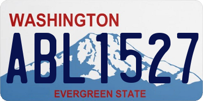 WA license plate ABL1527