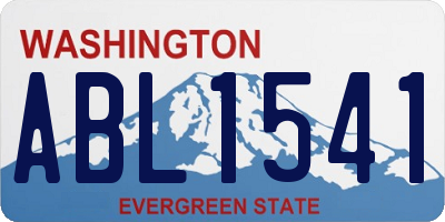 WA license plate ABL1541