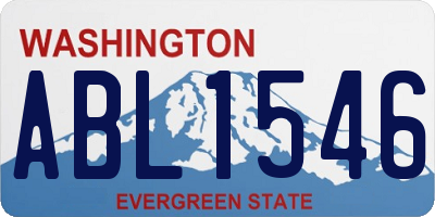 WA license plate ABL1546