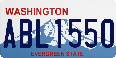 WA license plate ABL1550