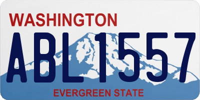 WA license plate ABL1557