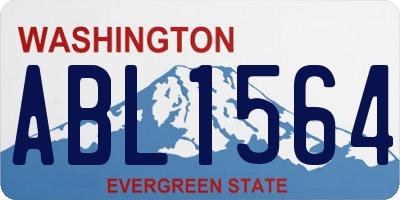 WA license plate ABL1564