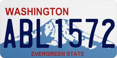 WA license plate ABL1572