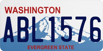 WA license plate ABL1576